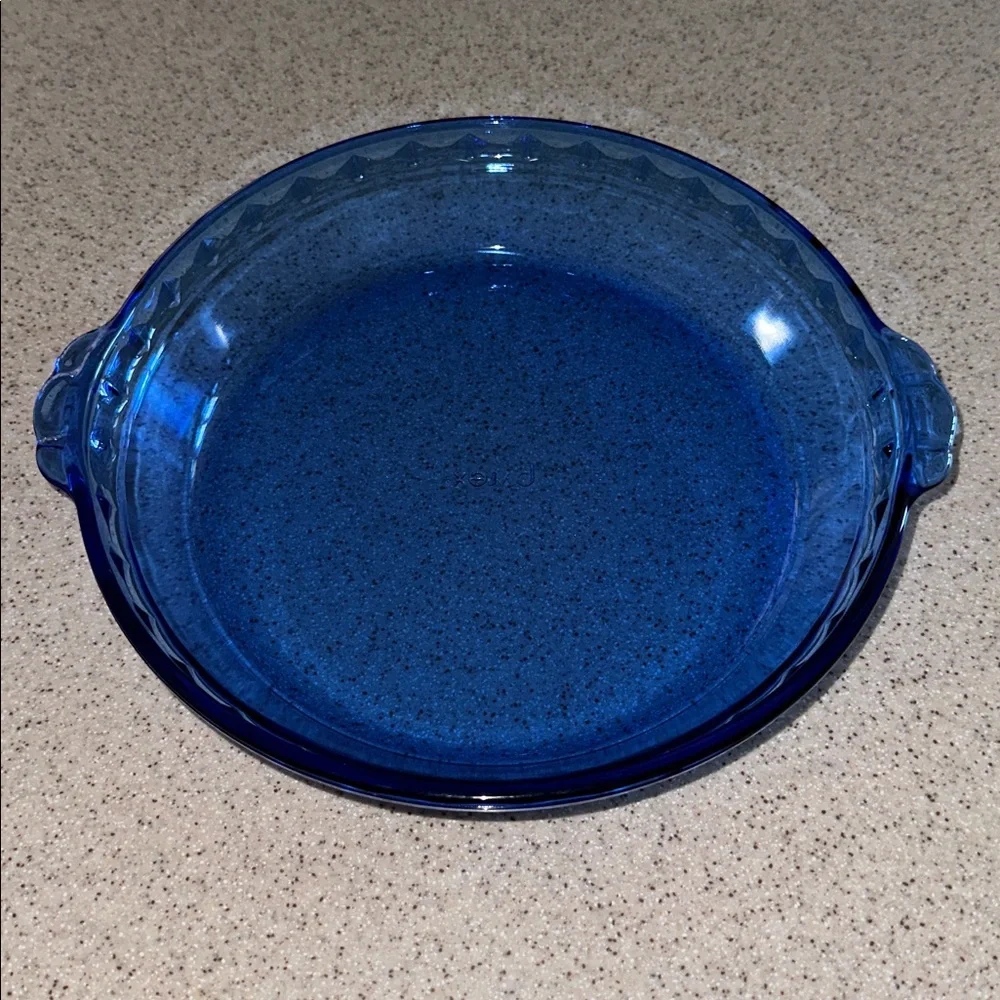 Vintage Pyrex Cobalt Blue Pie Dish for baking